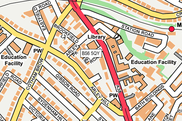 BS6 5QY map - OS OpenMap – Local (Ordnance Survey)