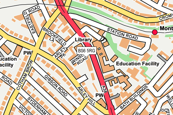 BS6 5RG map - OS OpenMap – Local (Ordnance Survey)