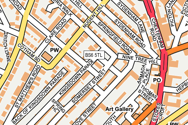 BS6 5TL map - OS OpenMap – Local (Ordnance Survey)