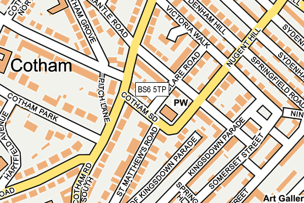 Map of 7 COTHAM SIDE MANAGEMENT LIMITED at local scale