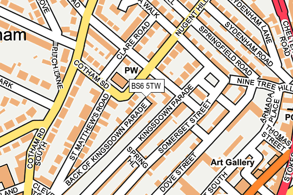BS6 5TW map - OS OpenMap – Local (Ordnance Survey)
