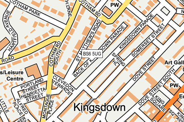 BS6 5UG map - OS OpenMap – Local (Ordnance Survey)