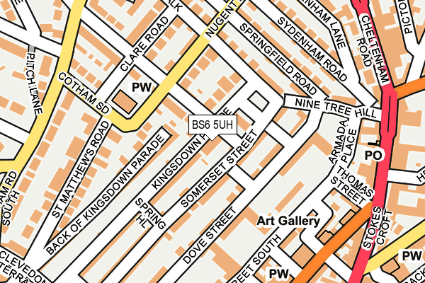 BS6 5UH map - OS OpenMap – Local (Ordnance Survey)