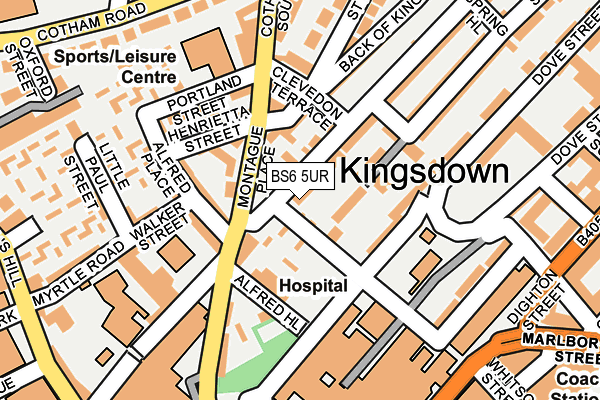 BS6 5UR map - OS OpenMap – Local (Ordnance Survey)