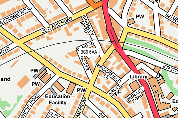 Map of 5 EASTFIELD ROAD COTHAM BRISTOL LIMITED at local scale