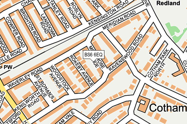 BS6 6EQ map - OS OpenMap – Local (Ordnance Survey)