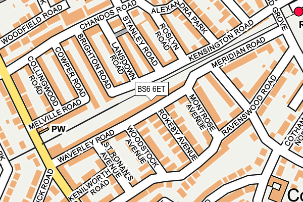 BS6 6ET map - OS OpenMap – Local (Ordnance Survey)