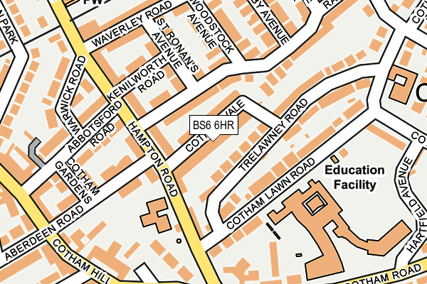 Map of 30 COTHAM VALE MANAGEMENT COMPANY LIMITED at local scale