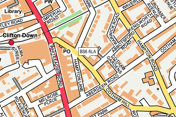 BS6 6LA map - OS OpenMap – Local (Ordnance Survey)