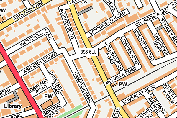 BS6 6LU map - OS OpenMap – Local (Ordnance Survey)