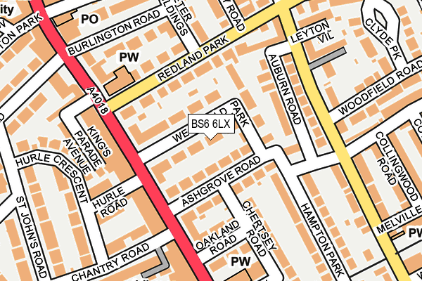 BS6 6LX map - OS OpenMap – Local (Ordnance Survey)