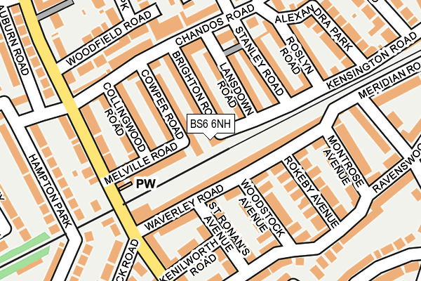 BS6 6NH map - OS OpenMap – Local (Ordnance Survey)