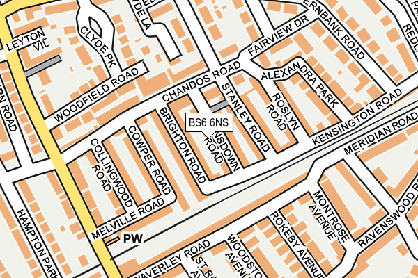 BS6 6NS map - OS OpenMap – Local (Ordnance Survey)