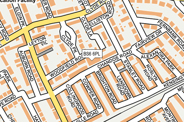 BS6 6PL map - OS OpenMap – Local (Ordnance Survey)