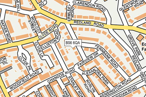 BS6 6QA map - OS OpenMap – Local (Ordnance Survey)