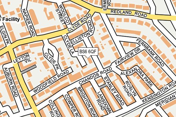 BS6 6QF map - OS OpenMap – Local (Ordnance Survey)