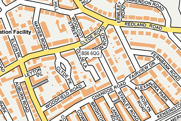 BS6 6QG map - OS OpenMap – Local (Ordnance Survey)