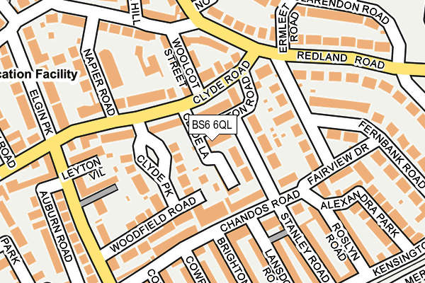 BS6 6QL map - OS OpenMap – Local (Ordnance Survey)