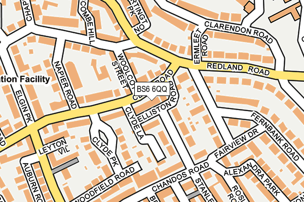 BS6 6QQ map - OS OpenMap – Local (Ordnance Survey)