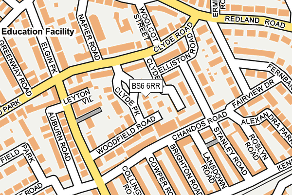BS6 6RR map - OS OpenMap – Local (Ordnance Survey)