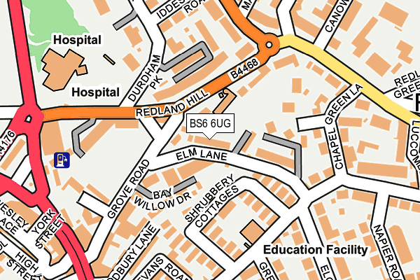 BS6 6UG map - OS OpenMap – Local (Ordnance Survey)