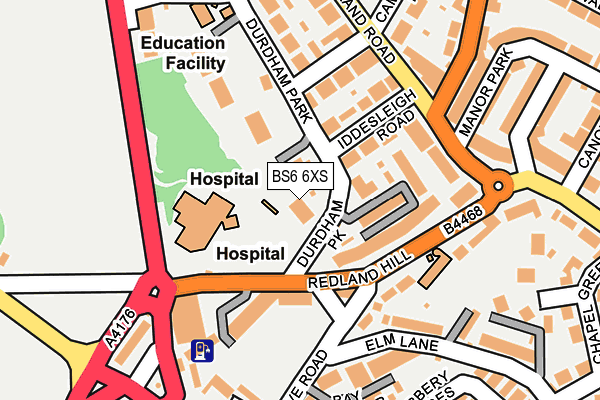 BS6 6XS map - OS OpenMap – Local (Ordnance Survey)