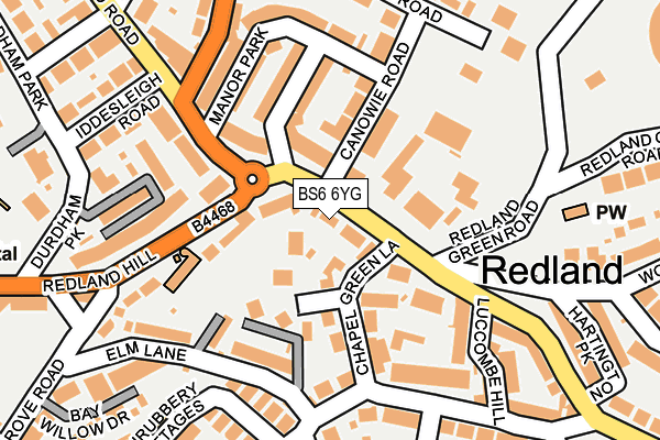 BS6 6YG map - OS OpenMap – Local (Ordnance Survey)