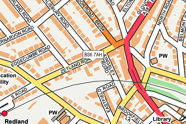 BS6 7AH map - OS OpenMap – Local (Ordnance Survey)
