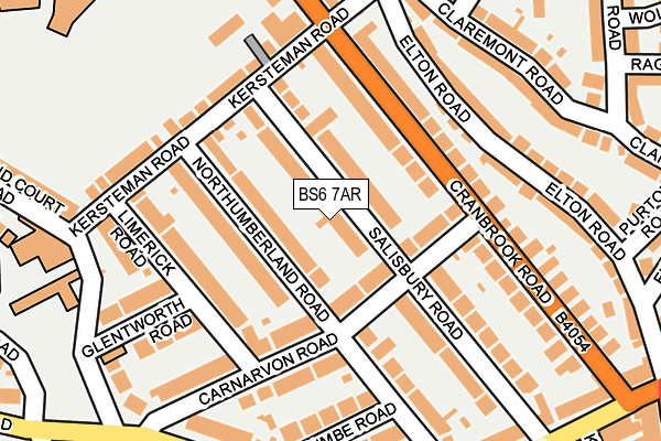 BS6 7AR map - OS OpenMap – Local (Ordnance Survey)