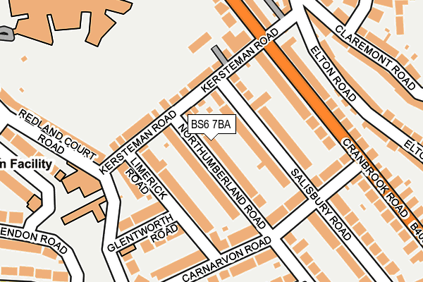 BS6 7BA map - OS OpenMap – Local (Ordnance Survey)