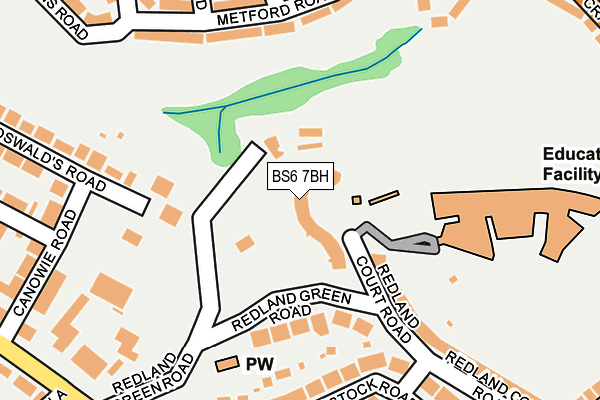 BS6 7BH map - OS OpenMap – Local (Ordnance Survey)