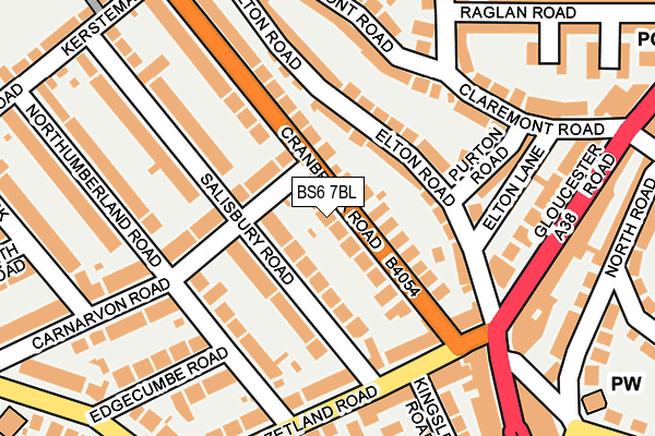 BS6 7BL map - OS OpenMap – Local (Ordnance Survey)