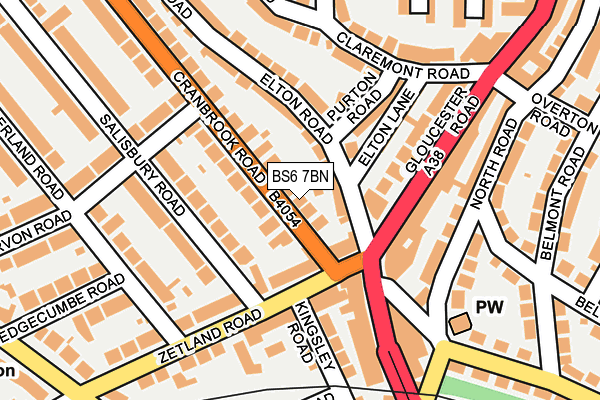 BS6 7BN map - OS OpenMap – Local (Ordnance Survey)