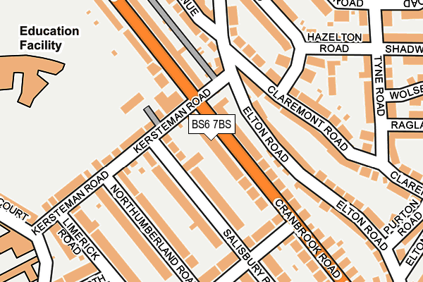 BS6 7BS map - OS OpenMap – Local (Ordnance Survey)
