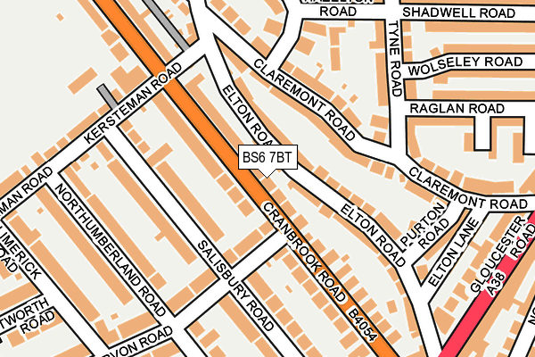 BS6 7BT map - OS OpenMap – Local (Ordnance Survey)