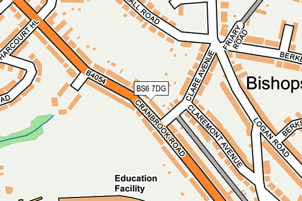 BS6 7DG map - OS OpenMap – Local (Ordnance Survey)