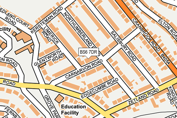 BS6 7DR map - OS OpenMap – Local (Ordnance Survey)
