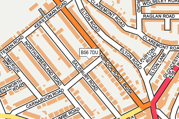 BS6 7DU map - OS OpenMap – Local (Ordnance Survey)