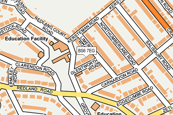 BS6 7EG map - OS OpenMap – Local (Ordnance Survey)