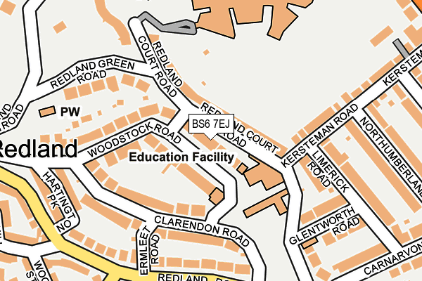 BS6 7EJ map - OS OpenMap – Local (Ordnance Survey)
