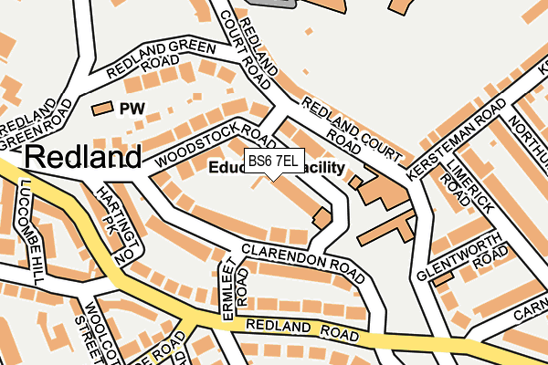 BS6 7EL map - OS OpenMap – Local (Ordnance Survey)