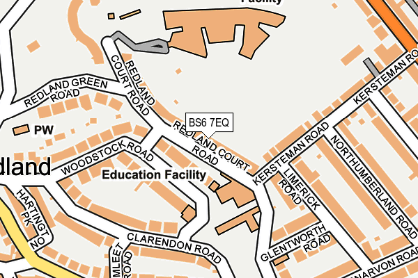 BS6 7EQ map - OS OpenMap – Local (Ordnance Survey)