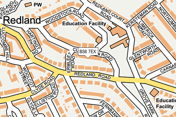 BS6 7EX map - OS OpenMap – Local (Ordnance Survey)