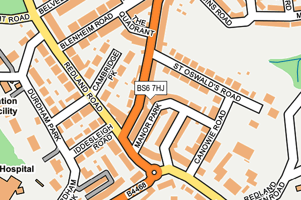 BS6 7HJ map - OS OpenMap – Local (Ordnance Survey)