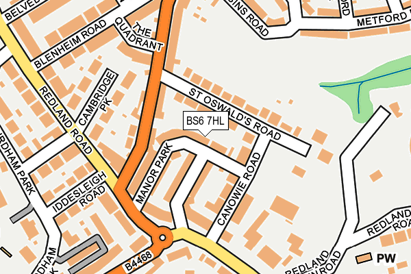BS6 7HL map - OS OpenMap – Local (Ordnance Survey)