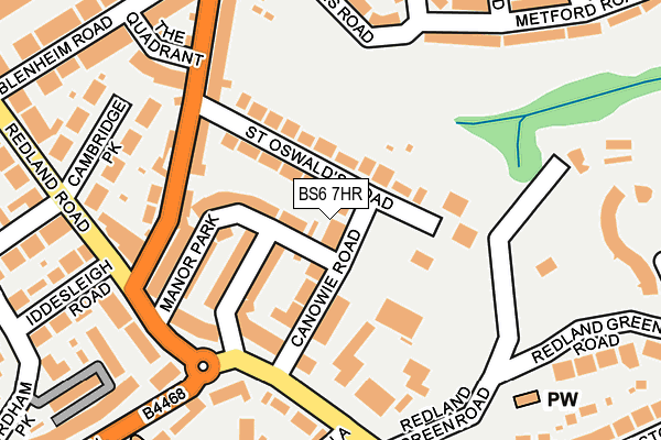 BS6 7HR map - OS OpenMap – Local (Ordnance Survey)