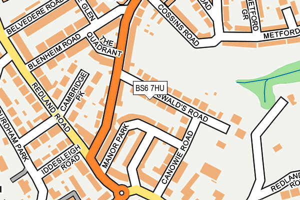 BS6 7HU map - OS OpenMap – Local (Ordnance Survey)