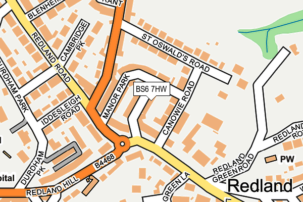 BS6 7HW map - OS OpenMap – Local (Ordnance Survey)