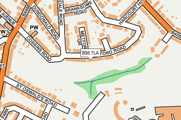 BS6 7LA map - OS OpenMap – Local (Ordnance Survey)