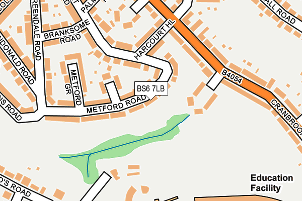 BS6 7LB map - OS OpenMap – Local (Ordnance Survey)